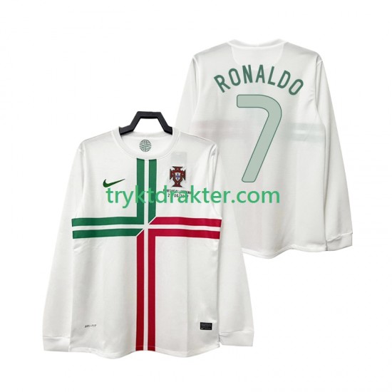 Herre Portugal drakt Cristiano Ronaldo 7 2012 Retro Borte Langermet