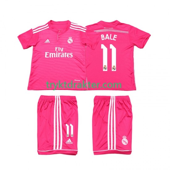 3-13 år Barn Real Madrid drakt Bale 11 2014 2015 Retro Borte Korte Ermer