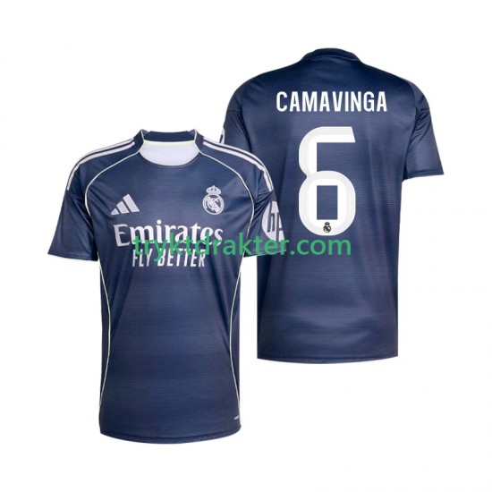 Herre Real Madrid drakt Camavinga 6 Borte 2025-2026 Korte Ermer