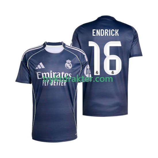 Herre Real Madrid drakt Endrick 16 Borte 2025-2026 Korte Ermer