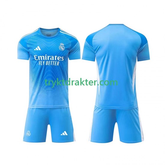 3-13 år Barn Keeper Real Madrid drakt Hjemme 2025-2026 Korte Ermer