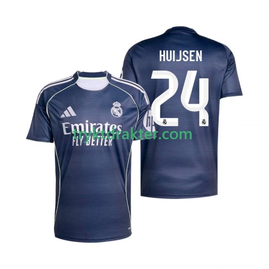 Herre Real Madrid drakt Huijsen 24 Borte 2025-2026 Korte Ermer
