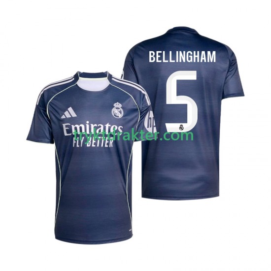 Herre Real Madrid drakt Jude Bellingham 5 Borte 2025-2026 Korte Ermer