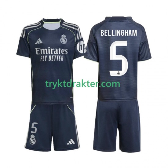 3-13 år Barn Real Madrid drakt Jude Bellingham 5 Borte 2025-2026 Korte Ermer