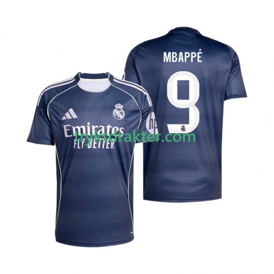 Herre Real Madrid drakt Mbappé Kylian 9 Borte 2025-2026 Korte Ermer