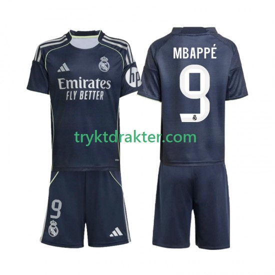 3-13 år Barn Real Madrid drakt Mbappé Kylian 9 Borte 2025-2026 Korte Ermer