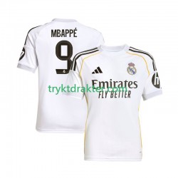 Herre Real Madrid drakt Mbappé Kylian 9 Hjemme 2025-2026 Korte Ermer Herre Real Madrid drakt Mbappé Kylian 9 Hjemme 2025-2026 Korte Ermer