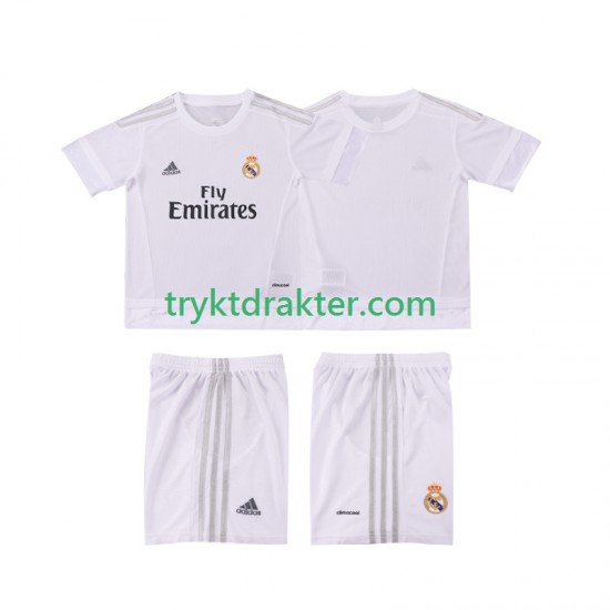 3-13 år Barn Real Madrid drakt 2015 2016 Retro Hjemme Korte Ermer
