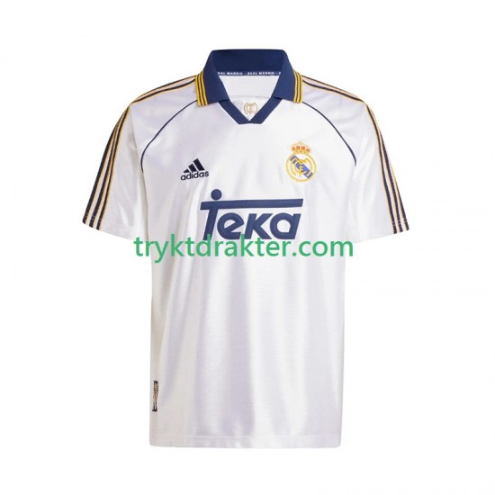 Herre Real Madrid drakt -2000 Retro Hjemme 1999 Korte Ermer