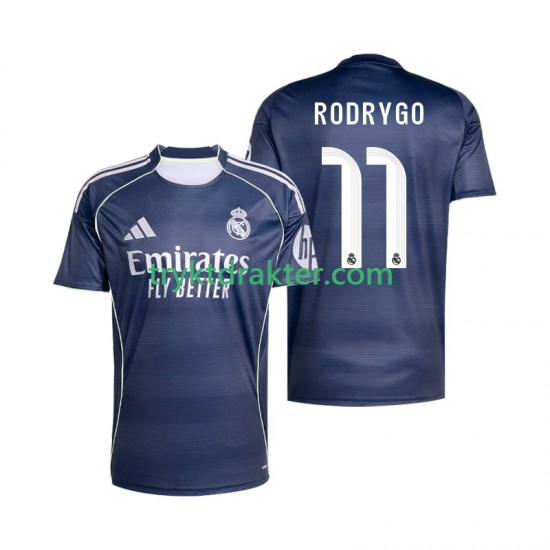 Herre Real Madrid drakt Rodrygo 11 Borte 2025-2026 Korte Ermer