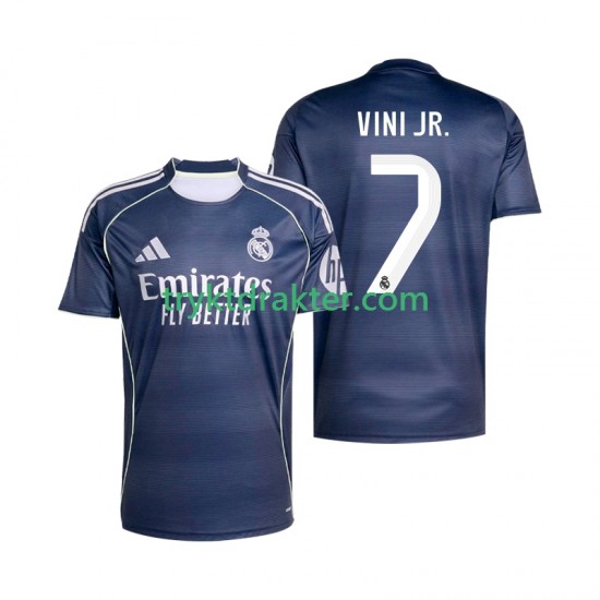 Herre Real Madrid drakt Vinicius Junior 7 Borte 2025-2026 Korte Ermer