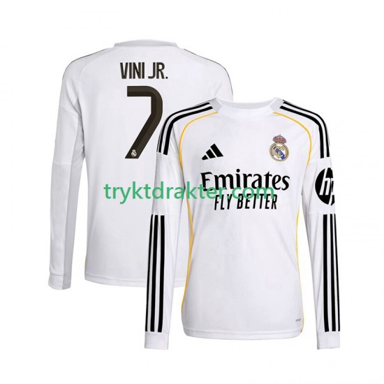 Herre Real Madrid drakt Vinicius Junior 7 Hjemme 2025-2026 Langermet