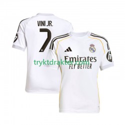Herre Real Madrid drakt Vinicius Junior 7 Hjemme 2025-2026 Korte Ermer Herre Real Madrid drakt Vinicius Junior 7 Hjemme 2025-2026 Korte Ermer