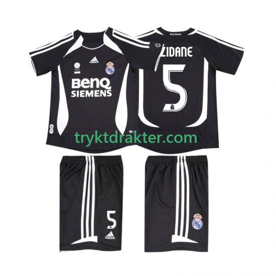 3-13 år Barn Real Madrid drakt ZIDANE 5 2007 Retro Borte 2006 Korte Ermer