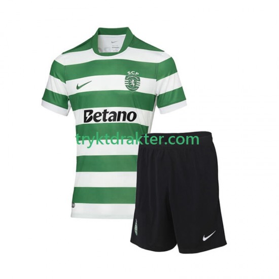 3-13 år Barn Sporting CP drakt Hjemme 2025-2026 Korte Ermer