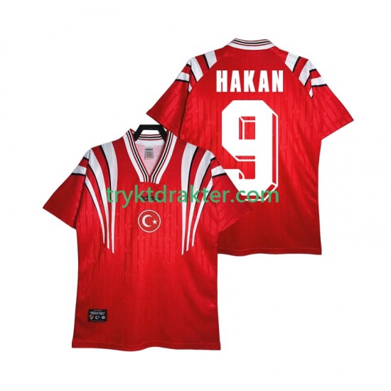 Herre Tyrkia drakt HAKAN 9 1996 Retro Hjemme Korte Ermer