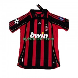 Herre AC Milan drakt KAKA 8 -2007 Retro Hjemme 2006 Korte Ermer