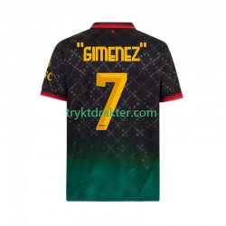 Herre AC Milan drakt Santiago Gimenez 7 Fjerde 2024-2025 Korte Ermer Herre AC Milan drakt Santiago Gimenez 7 Fjerde 2024-2025 Korte Ermer