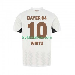 Herre Bayer 04 Leverkusen drakt Florian Wirtz 10 Borte 2024-2025 Korte Ermer