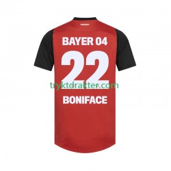 Herre Bayer 04 Leverkusen drakt Victor Boniface 22 Hjemme 2024-2025 Korte Ermer Herre Bayer 04 Leverkusen drakt Victor Boniface 22 Hjemme 2024-2025 Korte Ermer