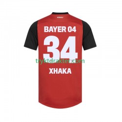 Herre Bayer 04 Leverkusen drakt XHAKA 34 Hjemme 2024-2025 Korte Ermer Herre Bayer 04 Leverkusen drakt XHAKA 34 Hjemme 2024-2025 Korte Ermer