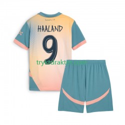 3-13 år Barn Manchester City drakt Haaland 9 Fjerde 2024-2025 Korte Ermer 3-13 år Barn Manchester City drakt Haaland 9 Fjerde 2024-2025 Korte Ermer