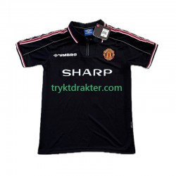 Herre Manchester Utd drakt Beckham 7 Retro Tredje 1998-1999 Korte Ermer