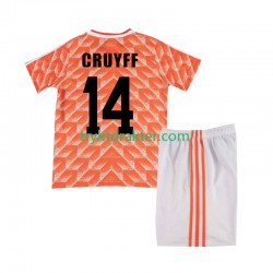 3-13 år Barn Nederland drakt Cruyff 14 1988 Retro Hjemme Korte Ermer