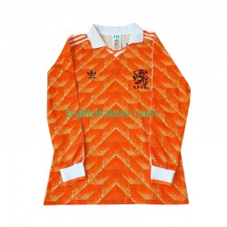 Herre Nederland drakt 1998 Retro Hjemme Langermet