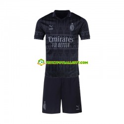 3-13 år Barn AC Milan drakt Fjerde 2023-2024 Svart Korte Ermer 3-13 år Barn AC Milan drakt Fjerde 2023-2024 Svart Korte Ermer