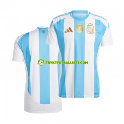 Herre Argentina drakt Copa America Hjemme 2024 Blå Hvit Korte Ermer Herre Argentina drakt Copa America Hjemme 2024 Blå Hvit Korte Ermer