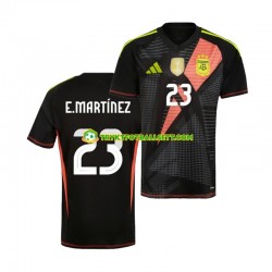 Herre Keeper Argentina drakt Emiliano Martinez 23 Copa America Hjemme 2024 Svart Korte Ermer Herre Keeper Argentina drakt Emiliano Martinez 23 Copa America Hjemme 2024 Svart Korte Ermer