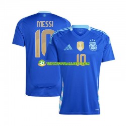 Herre Argentina drakt Lionel Messi 10 Copa America Borte 2024 Blå Korte Ermer Herre Argentina drakt Lionel Messi 10 Copa America Borte 2024 Blå Korte Ermer