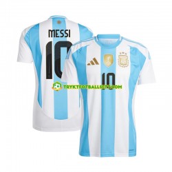 Herre Argentina drakt Lionel Messi 10 Copa America Hjemme 2024 Blå Hvit Korte Ermer Herre Argentina drakt Lionel Messi 10 Copa America Hjemme 2024 Blå Hvit Korte Ermer