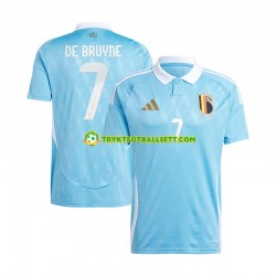 Herre Belgia drakt De Bruyne 7 Borte Euro 2024 Blå Korte Ermer Herre Belgia drakt De Bruyne 7 Borte Euro 2024 Blå Korte Ermer