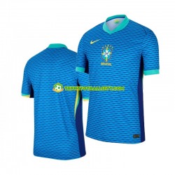 Herre Brasil drakt Copa America Borte 2024 Blå Korte Ermer Herre Brasil drakt Copa America Borte 2024 Blå Korte Ermer