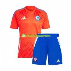 3-13 år Barn Chile drakt Copa America Borte 2024 Hvit Korte Ermer 3-13 år Barn Chile drakt Copa America Borte 2024 Hvit Korte Ermer