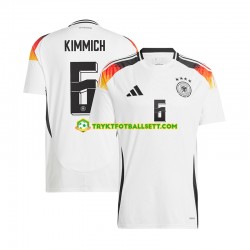 Herre Tyskland drakt Joshua Kimmich 6 Hjemme Euro 2024 Hvit Korte Ermer Herre Tyskland drakt Joshua Kimmich 6 Hjemme Euro 2024 Hvit Korte Ermer