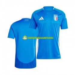 Herre Italia drakt Hjemme Euro 2024 Blå Korte Ermer Herre Italia drakt Hjemme Euro 2024 Blå Korte Ermer