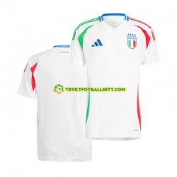 Herre Italia drakt Borte Euro 2024 Hvit Korte Ermer Herre Italia drakt Borte Euro 2024 Hvit Korte Ermer