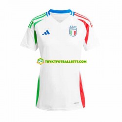 Dame Italia drakt Borte Euro 2024 Hvit Korte Ermer Dame Italia drakt Borte Euro 2024 Hvit Korte Ermer