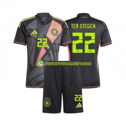 3-13 år Barn Keeper Tyskland drakt Ter Stegen 22 Hjemme Euro 2024 Korte Ermer 3-13 år Barn Keeper Tyskland drakt Ter Stegen 22 Hjemme Euro 2024 Korte Ermer