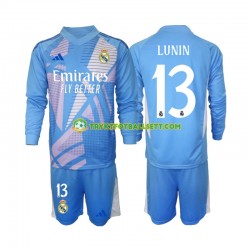 3-13 år Barn Keeper Real Madrid drakt Andriy Lunin 13 Hjemme 2024-2025 Langermet 3-13 år Barn Keeper Real Madrid drakt Andriy Lunin 13 Hjemme 2024-2025 Langermet