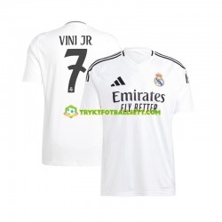 Herre Real Madrid drakt Vinicius Junior 7 Hjemme 2024-2025 Korte Ermer Herre Real Madrid drakt Vinicius Junior 7 Hjemme 2024-2025 Korte Ermer