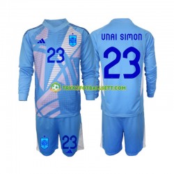 3-13 år Barn Keeper Spania drakt Unai Simon 23 Hjemme Euro 2024 Langermet 3-13 år Barn Keeper Spania drakt Unai Simon 23 Hjemme Euro 2024 Langermet