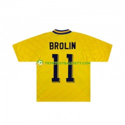 Herre Sverige drakt Brolin 11 Retro Hjemme 1994 Korte Ermer Herre Sverige drakt Brolin 11 Retro Hjemme 1994 Korte Ermer