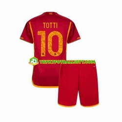 3-13 år Barn AS Roma drakt Totti 10 Hjemme 2023-2024 Korte Ermer 3-13 år Barn AS Roma drakt Totti 10 Hjemme 2023-2024 Korte Ermer
