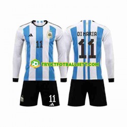 3-13 år Barn Argentina drakt 3 Stars Di Maria 11 Hjemme VM 2022 Langermet 3-13 år Barn Argentina drakt 3 Stars Di Maria 11 Hjemme VM 2022 Langermet