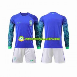 3-13 år Barn Brasil drakt Borte VM 2022 Langermet 3-13 år Barn Brasil drakt Borte VM 2022 Langermet