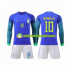 3-13 år Barn Brasil drakt Neymar Jr 10 Borte VM 2022 Langermet 3-13 år Barn Brasil drakt Neymar Jr 10 Borte VM 2022 Langermet